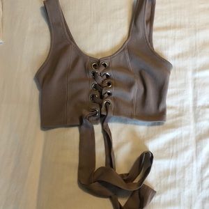 Tie up crop top
